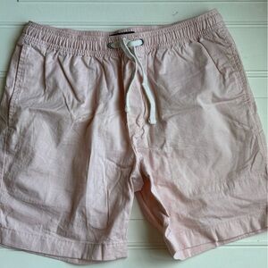 J. Crew Men’s Elastic Waist Chino Shorts Light Pink Small